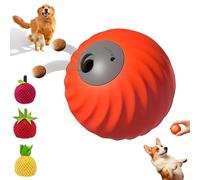 Genérico Zoomie Buddy 2.0, Pet Rolling Feeding Ball Blue, Smart Touch Interactive Dog Toy, Automatic Rolling + Feeding, 2.83" Diameter, USB-C Rechargeable, for Dogs (Orange)
