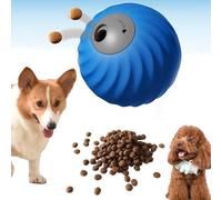 Genérico Zoomie Buddy 2.0, Smart Interactive Dog Ball, Automatic Rolling Chew Resistant Toy with Touch Activated Motion, Adjustable Treat Dispenser for Small Medium Dog (Blue)
