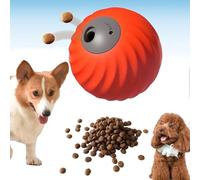 Genérico Zoomie Buddy 2.0, Smart Interactive Dog Ball, Automatic Rolling Chew Resistant Toy with Touch Activated Motion, Adjustable Treat Dispenser for Small Medium Dog (Orange)