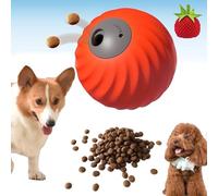 Genérico Zoomie Buddy 2.0, Smart Interactive Dog Ball, Automatic Rolling Chew Resistant Toy with Touch Activated Motion, Adjustable Treat Dispenser for Small Medium Dog (Orange with Cover B)