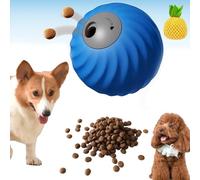 Genérico Zoomie Buddy 2.0, Smart Interactive Dog Ball, Automatic Rolling Chew Resistant Toy with Touch Activated Motion, Adjustable Treat Dispenser for Small Medium Dog (Blue with Cover A)