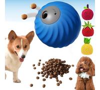 Genérico Zoomie Buddy 2.0, Smart Interactive Dog Ball, Automatic Rolling Chew Resistant Toy with Touch Activated Motion, Adjustable Treat Dispenser for Small Medium Dog (Blue with Cover All)