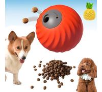 Genérico Zoomie Buddy 2.0, Smart Interactive Dog Ball, Automatic Rolling Chew Resistant Toy with Touch Activated Motion, Adjustable Treat Dispenser for Small Medium Dog (Orange with Cover A)