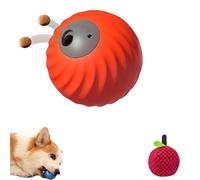 Genérico Zoomie Buddy 2.0, Smart Interactive Dog Ball, Treat Dispensing Dogs Puzzle Toy, with 3 Kinds of Fun Fruit Cover, for Small Or Medium Dogs and Cat (Orange,Yarberry)