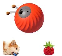 Genérico Zoomie Buddy 2.0, Smart Interactive Dog Ball, Treat Dispensing Dogs Puzzle Toy, with 3 Kinds of Fun Fruit Cover, for Small Or Medium Dogs and Cat (Orange,Tomato)