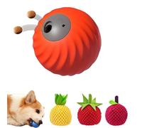 Genérico Zoomie Buddy 2.0, Smart Interactive Dog Ball, Treat Dispensing Dogs Puzzle Toy, with 3 Kinds of Fun Fruit Cover, for Small Or Medium Dogs and Cat (Orange,Three Fruits)