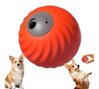 Genérico Zoomie Buddy 2.0 Smart Touch Interactive Dog Toy, 2 in 1 Interactive Dog Balls + Pet Feeder, Automatic Rolling + Feeding, USB-C Rechargeable, Suitable for Small/Medium Dogs (Orange,1 PCS)