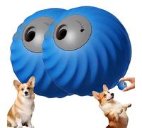 Genérico Zoomie Buddy 2.0 Smart Touch Interactive Dog Toy, 2 in 1 Interactive Dog Balls + Pet Feeder, Automatic Rolling + Feeding, USB-C Rechargeable, Suitable for Small/Medium Dogs (Blue,2 PCS)