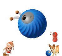 Genérico Zoomie Buddy 2.0,TPU Material Smart Interactive and Treat Dispenser Auto Rolling Ball,Rechargeable Dog Tracking Food Ball,Wear-Resistant Drop-Resistant Interactive Dog Toys for Pets (Blue A)