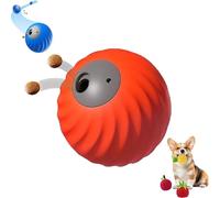 Genérico Zoomie Buddy 2.0, Zoomie Buddy Dog Interactive Toy, Dog Track Food Leaking Ball, Rechargeable and Durable Pet Design, Suitable for Small and Medium Dogs (Orange)