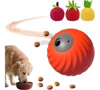 Genérico Zoomie Buddy 2.0, Zoomie Buddy Dog Toy, 2 in 1 Interactive Dog Balls ＆ Pet Feeder, Dogs Track Food Leaking Ball, Automatic Rolling + Feeding, USB-C Rechargeable (Orange Pineapple)