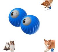 Genérico Zoomie Buddy 2.0, Zoomie Buddy Interactive Pet Toys, Smart Pet Rolling Feeding Ball Eed, Dual Modes, USB Rechargeable, Dog Toys to Keep Them Busy (2Pcs*Blue)