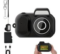 Genérico Zoomu Mini Camera Keychain,1080P Mini Digital Camera Keychain with 8/16/32 TF Memory Card, Retro Portable with Led Flash Light and HD Screen for Photo Video Travel Study Recording (+8g Card)