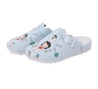 Genérico Zuecos de Enfermería Mujer Calzado Sanitario Antideslizante para Personal Hospitalario Impermeable Transpirable Zapatos Profesionales Ligeros(E,US 7=25cm=EU40)