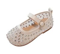 Genérico Zuecos Niña Verano- Sandalias Tacon Bajo De Ballet Transpirables De Malla Casuales De Suela Suave Ligeras De Verano De Baile Bebés Básica
