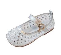 Genérico Zuecos Niña Verano- Sandalias Tacon Bajo De Ballet Transpirables De Malla Casuales De Suela Suave Ligeras De Verano De Baile Bebés Básica