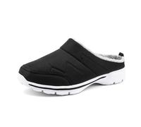 Genérico zuecos para mujer, hombre, mulas, zapatos de algodón, terciopelo, punta cerrada, cálido, comodidad, ligera, plataforma de moda, zapatillas antideslizantes, suela amortiguadora, zapatillas de