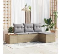 Genéricon Almohada Ajustable 4 pcs Beige 239 x 117 x 37 cm,Mobiliario,Muebles de jardín,Asientos de Exterior,Sofás de Exterior,Beige,36.4 KG,3348061