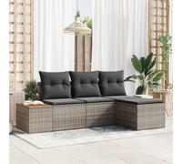 Genéricon Almohada Ajustable 4 pcs Gris 239 x 117 x 37 cm,Mobiliario,Muebles de jardín,Asientos de Exterior,Sofás de Exterior,Gris,35.8 KG,3348060