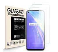 Generies HJX Protector de Pantalla para Realme 6 [2-Pack], Vidrio Templado de 9H Dureza, 2.5D Alta Definicion Sin Burbujas, Alta Sensibilidad, Realme 6 Protector de Pantalla