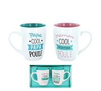 Générique 627 - Juego de 2 tazas de Papá y mamá gallina