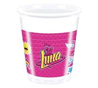Generique - 8 Vasos de plástico Soy Luna 200 ml