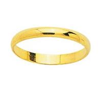 Générique Amira - Anillo de boda - Oro amarillo de 18 quilates - 2,5 mm - 61