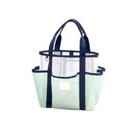 Générique Bolsa de Mano Playa Gran Capacidad Viaje Traje baño Almacenamiento portátil Tote natación Malla Vacaciones(White)