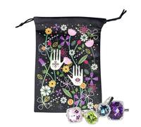 Générique Bolsa de Tarot - Bolsa de viaje para joyas, tarot, bolsa suave para dados joyas y tarjetas Oracle para amantes de la magia y la psicología, 75 cm, Se référer au descriptif