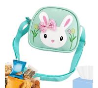 Générique Bolso de plátano para niña - Monedero portátil con diseño de conejo lindo | de plátano para viajes de senderismo | Regalo escolar niño niña, Verde, Se référer au descriptif