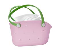 Générique Bolso de playa de goma, pequeño bolso impermeable, accesorios de viaje, lavable y sandproof para hombres y mujeres, duradero al aire libre piscina y barco Carryall, Rosa, Se référer au