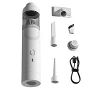 Générique Car Vacuum, Portable Vacuum, Multi Nozzle Attachments, Lightweight Compact Suction, Cordless Air Duster for Home, Vehicle, Keyboard, Furniture, Camping, RV, Truck, Pet Hair, 27 x 5,5 cm