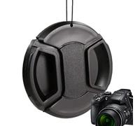 Générique Center Pinch Lens Caps, Camera Lens Cover, 2,28 pulgadas Compatibility with Abs Protection, Photography Vlogging Picture Gear, Replacement Cap for Recording Videotape Use, Black, 67 mm, Se