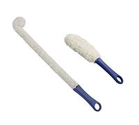 Générique Cepillo orgánico de microfibras para jarrones y Vasos - Flexibles - Esponja EVA - Lote de 2