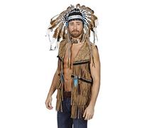 Generique - Chaleco Indio con Flecos Hombre