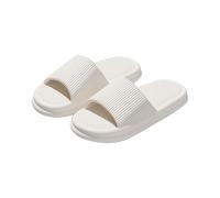 Générique Chausson Open Femme Claquette Femme Maison Cómodo Claquette Ligero Color Sólido Zapato Ligero Antideslizante Zapatos Exterior Chic Zapatos Casual, blanco, 36 EU