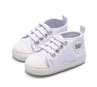 Générique Chaussures Bébé Premier Pas garçon fille - marche antideslizante, transpirable, suela flexible, zapatos flexibles para bebé que camina, blanco, 22 EU