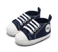 Générique Chaussures Bébé Premier Pas garçon fille - marche antideslizante, transpirable, suela flexible, zapatos flexibles para bebé que camina, azul marino, 22 EU