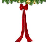 Générique Christmas Bows - 15,75 x 31,5 pulgadas Giant Christmas Decor Tie, Giant Tree Bow Decor, Staircase Backdrop Ribbons | for Outdoor Indoor Fence Front Home Holiday Fall Valentine Accessory