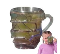 Générique Coffee Mug - Acrylic, 5,12x4.33x5.91in Book Cup Vintage Design | Colorful & Travel-Friendly Drinkware, Book Mug For Home, Kitchen, Restaurant, Hotel, Office, Café