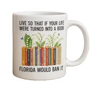 Générique Coffee Taza, Book Lovers Taza, 11 Oz Novelty Ceramic Drinkware, Fun Literary Design, Hot and Cold Beverage Safe for Kitchen, Home, Readers, Librarians, Teachers, Friends, 8 x 9 x 11 cm