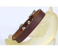 Générique Collar de Cuero marrón Talla L