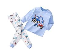 Générique Conjunto de ropa para niños - Conjunto Top Pantalones para niños baratos dibujos animados Top Shirt Manga Larga Cuello Redondo Y Pantalones Calientes Ropa Otoño E Invierno