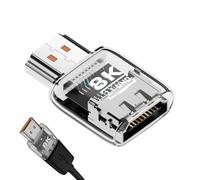 Générique Convertidor Monitor - Conector bidireccional 8k 60Hz - AV macho a hembra adaptador HDTV | para portátil TV HD proyector Oficina Sala de conferencias estudio