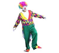 Générique Disfraz de adulto para espectáculos y fiestas. Elegante mono unisex con detalle de volantes (verde oscuro, S)