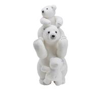Générique Figura mamá y bebé Oso Polar Blanco