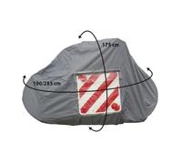 Générique Funda para bicicleta de 2/3 plazas para autocaravana con porta carteles, tamaño universal, protección UV, impermeable, 25 x 32 x 1 cm
