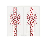 Générique Heart Bows - 200 cm Heart Valentines Day Decor,Kitchen Cabinet Ribbons Decorative Bows - for Party Kitchen Door Wall Window Office Apartment78.74x2.36x0.04 pulgadas Farmhouse Restaurant
