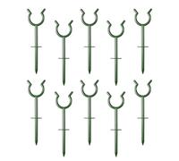 Générique Hose Guide Stakes 10-Pack | ABS, 19 cm | Garden Hose Holder For Plants | Anti-Kink Water Pipe Support | Tool Rack For Gardening, Protects Shrubs Flowers