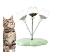 Générique Juguete giratorio para gatos, juguete de pelota con fugas, 23 x 26 cm, barra de resorte interactiva, bolas de comida divertidas, dispensador de tratamiento para mascotas, juguete giratorio
